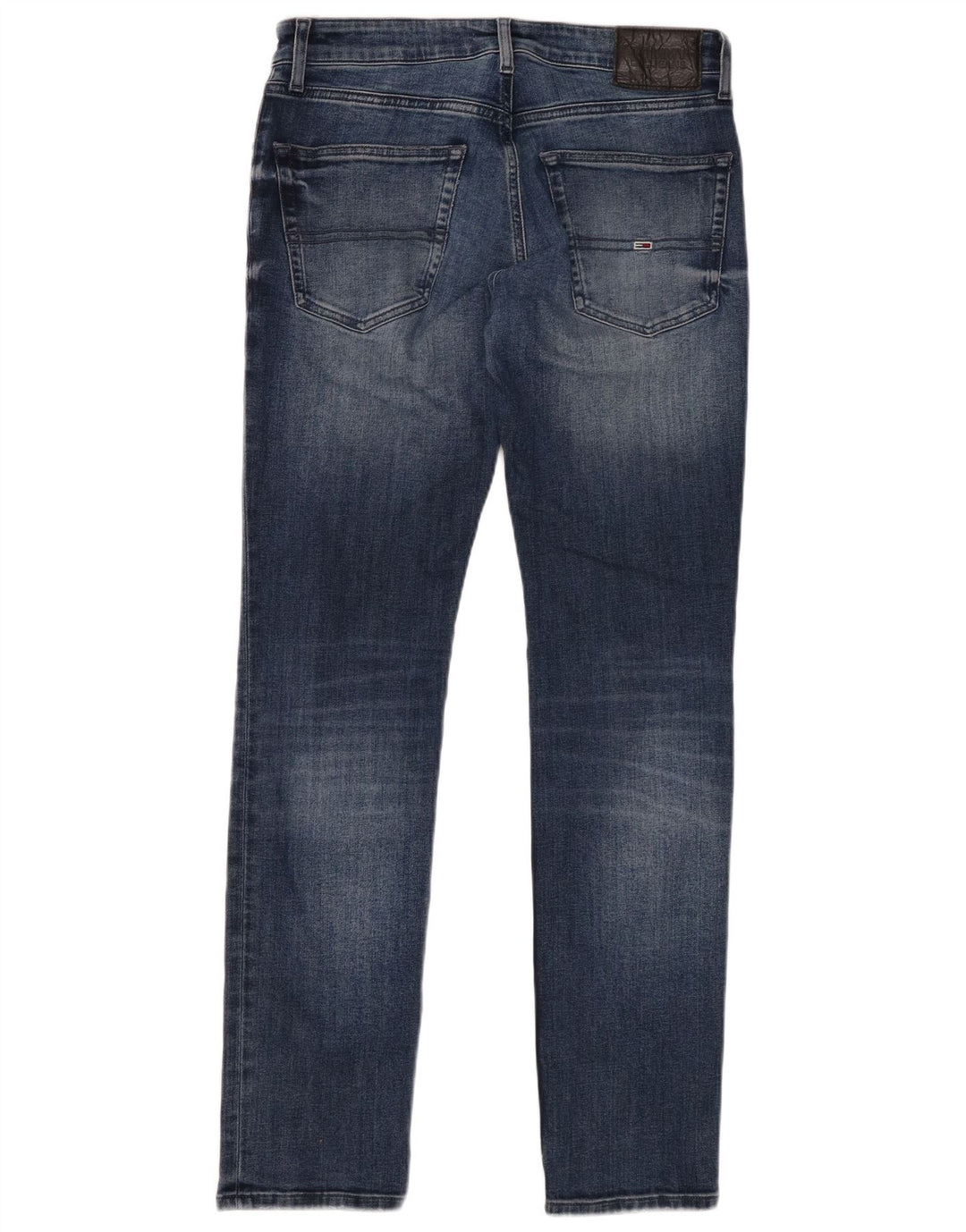 TOMMY HILFIGER Mens Distressed Slim Jeans W31 L32 Blue Cotton