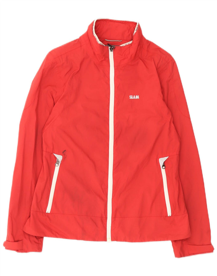 Slam Womens Rain Jacket UK 14 Medium Red Nylon