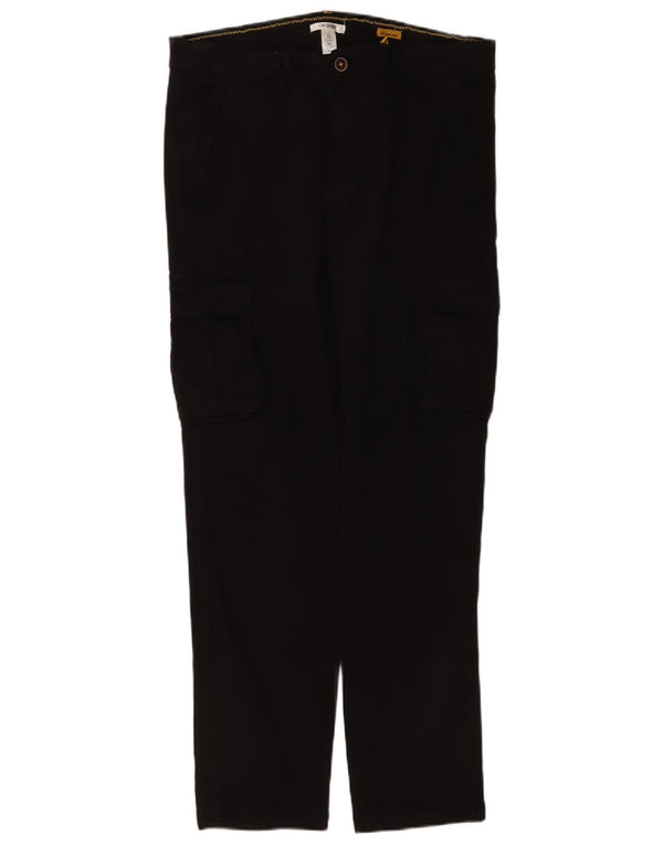 On Spirit Mens Straight Cargo Trousers IT 50 Large W36 L32 Black