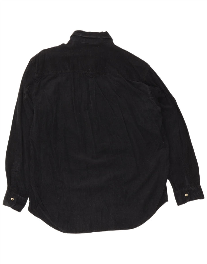 Carrera Mens Corduroy Shirt XL Navy Blue Cotton