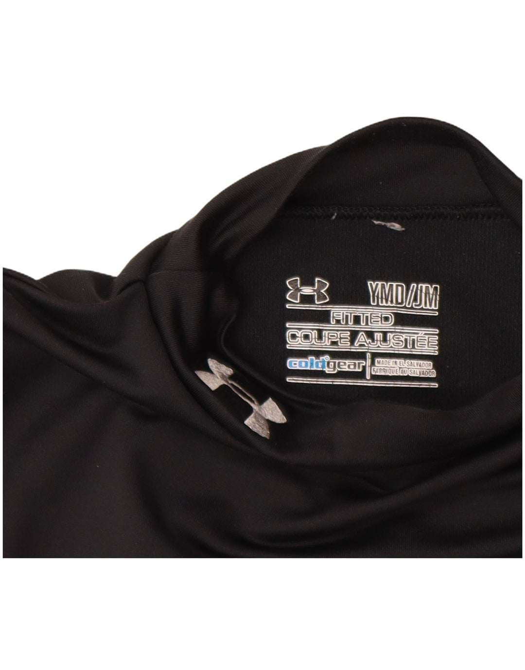 UNDER ARMOUR Girls Cold Gear Top Long Sleeve 9-10 Years Medium  Black