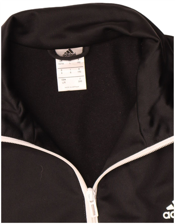 Adidas Mens Tracksuit Top Jacket UK 44/46 Large Grey Colourblock Polyester