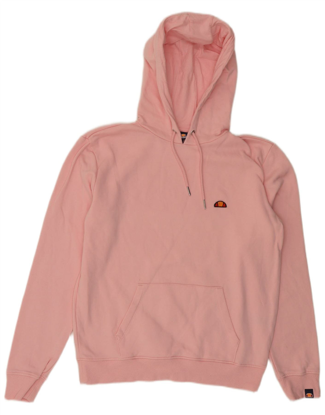 ELLESSE Womens Hoodie Jumper UK 12 Medium Pink Cotton