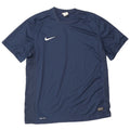 Nike Mens Dri Fit T-Shirt Top XL Navy Blue Polyester