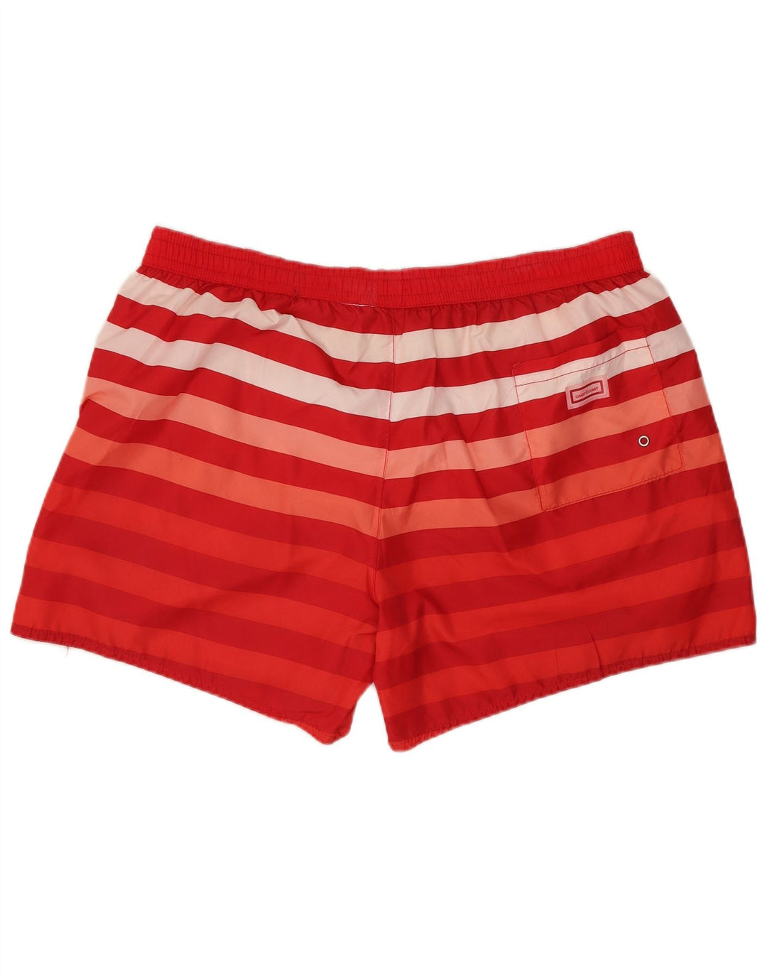 COAST Womens Swimming Shorts UK 18 XL Red Striped Polyester