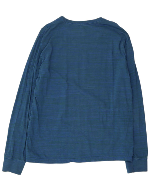Levi's Mens Top Long Sleeve Large Blue Pinstripe Cotton