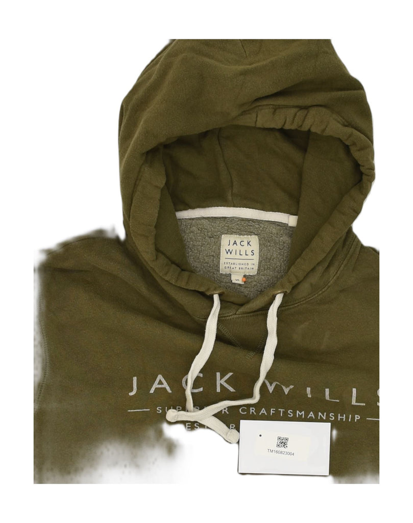 JACK WILLS Mens Hoodie Jumper XS Khaki Cotton | Vintage Jack Wills | Thrift | Second-Hand Jack Wills | Used Clothing | Messina Hembry 