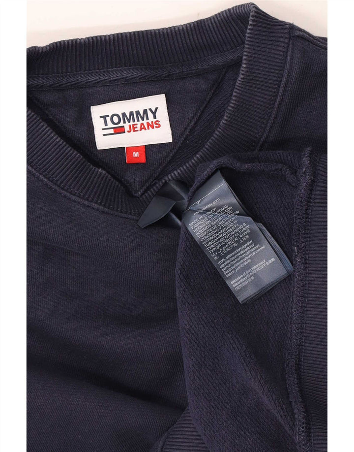 Tommy Hilfiger Mens Sweatshirt Jumper Medium Navy Blue Cotton
