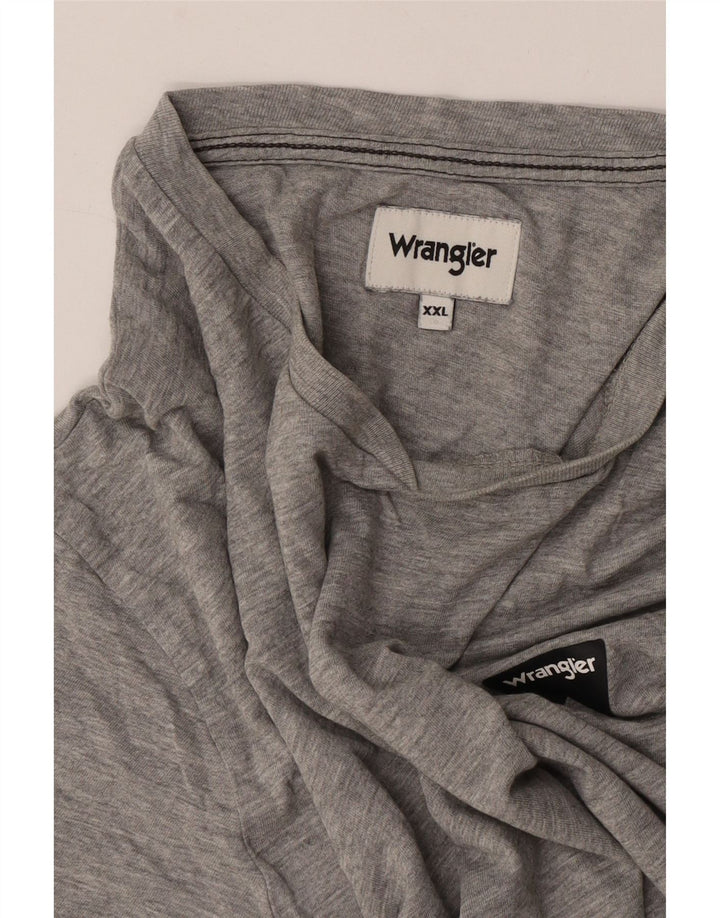 Wrangler Mens T-Shirt Top 2XL Grey