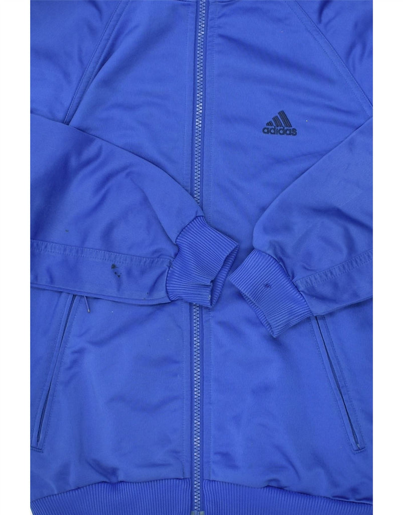 ADIDAS Boys Tracksuit Top Jacket 10-11 Years Blue Polyester | Vintage Adidas | Thrift | Second-Hand Adidas | Used Clothing | Messina Hembry 