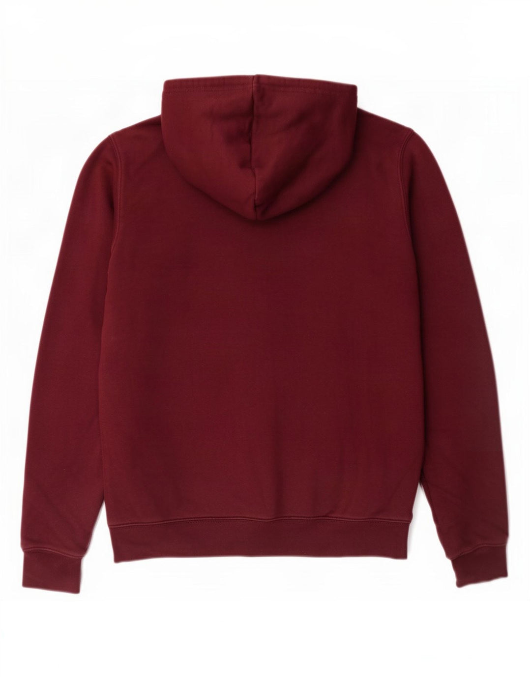Adidas Mens Hoodie Jumper Medium Burgundy Cotton