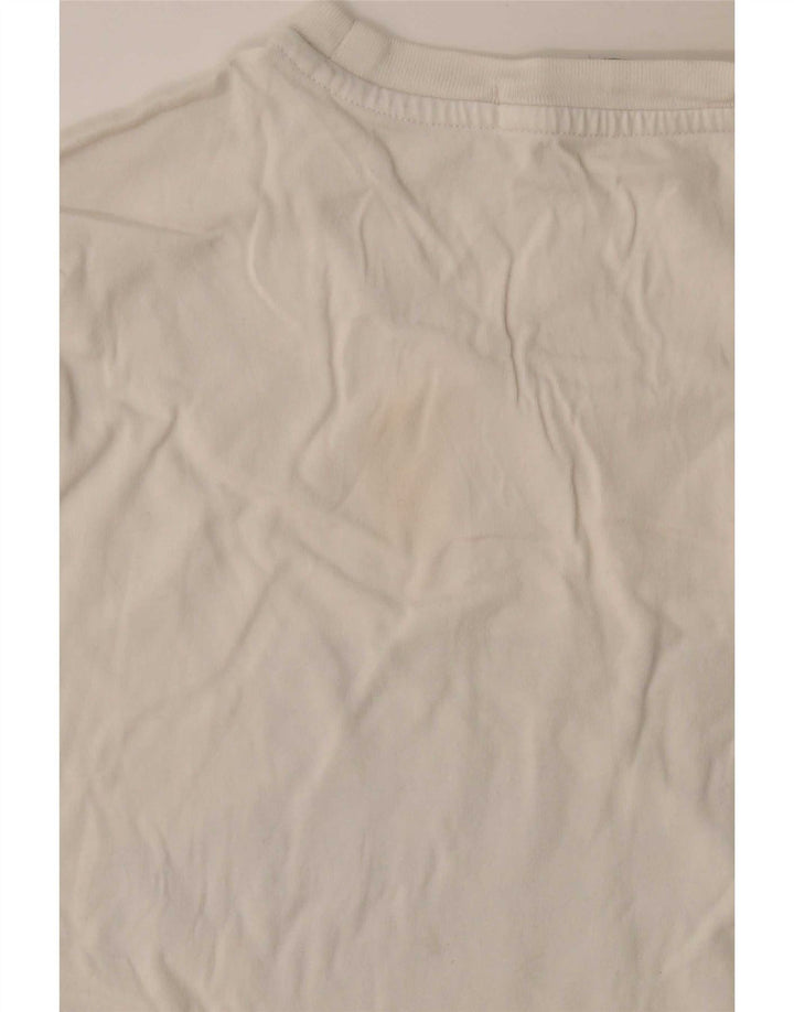 Calvin Klein Jeans Mens Graphic T-Shirt Top Medium White Cotton