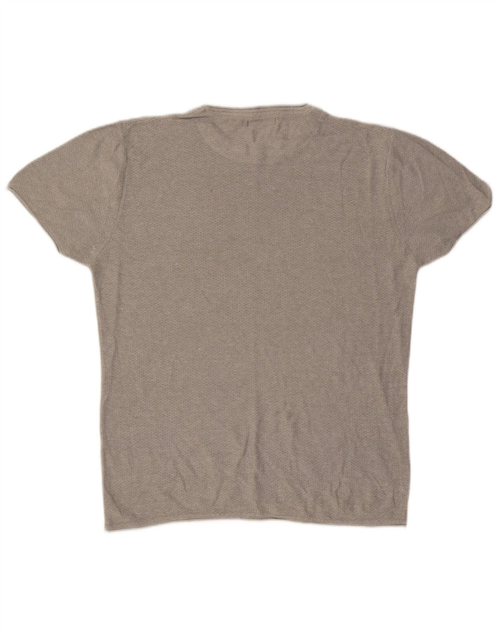 ZARA Mens T-Shirt Top Large Grey