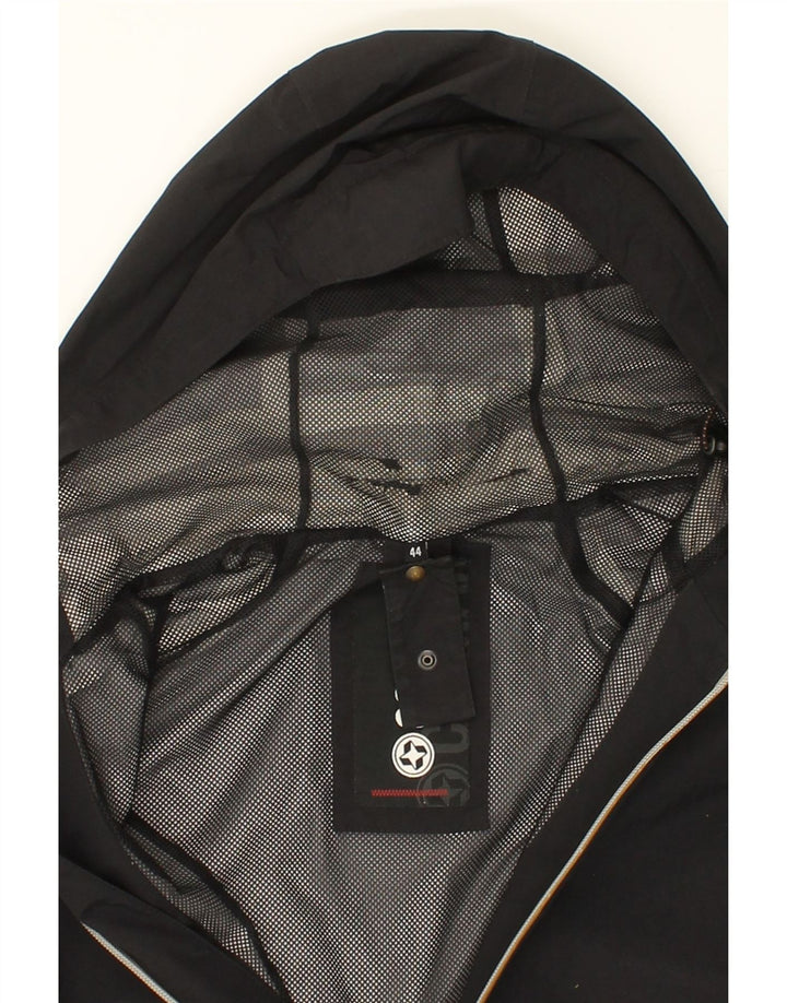 COLMAR Womens Hooded Rain Jacket IT 44 Medium Black Vintage Colmar and Second-Hand Colmar from Messina Hembry 