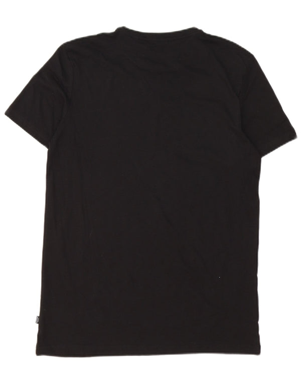 Puma Boys Graphic T-Shirt Top 15-16 Years  Black Cotton