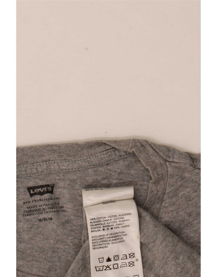 Levi's Mens Graphic T-Shirt Top Medium Grey Cotton
