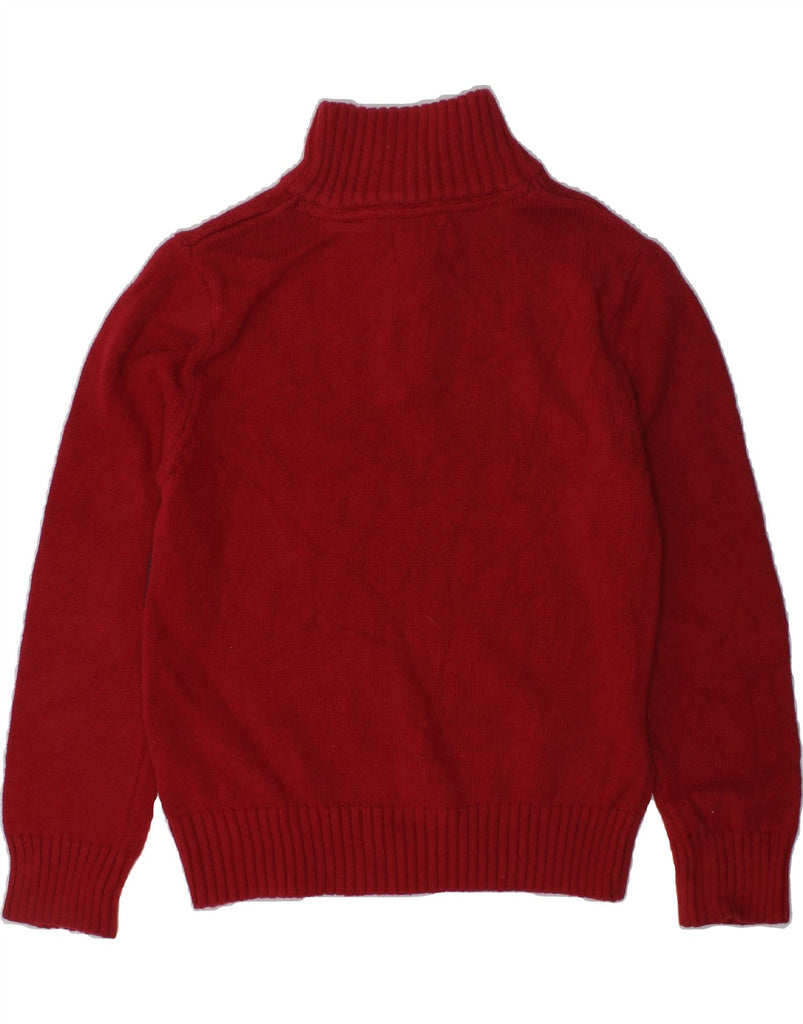 NAUTICA Boys Zip Neck Jumper Sweater 4-5 Years Medium Red Cotton | Vintage Nautica | Thrift | Second-Hand Nautica | Used Clothing | Messina Hembry 