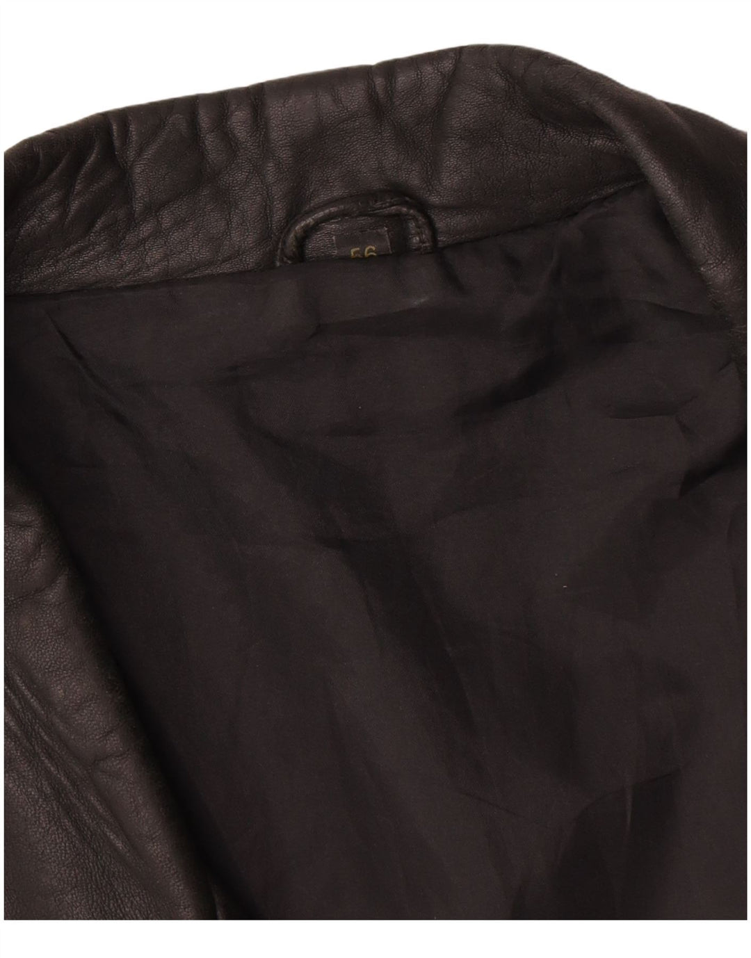 Maddox Mens Leather Jacket IT 56 3XL Black Leather