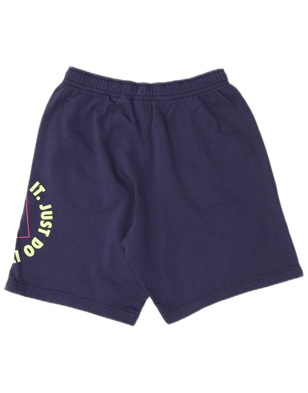 Nike Mens Graphic Regular Sport Shorts Medium Navy Blue Cotton Sports