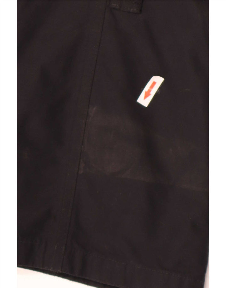 Barbour Womens Hooded Rain Jacket UK 14 Large Black Cotton