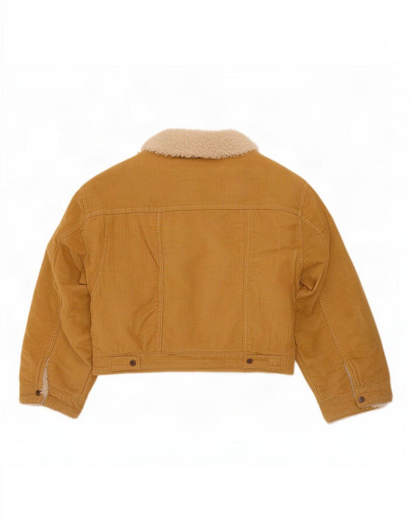 Levi's Womens Oversized Crop Sherpa Corduroy Jacket UK 10 Small Beige