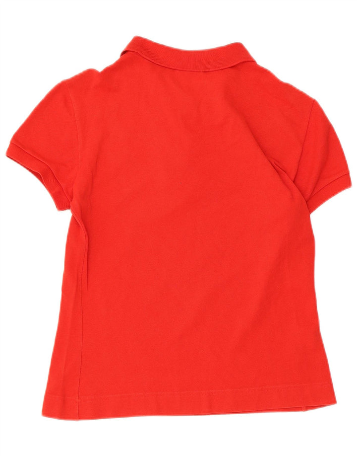 Lacoste Womens Polo Shirt Size 42 Large Red