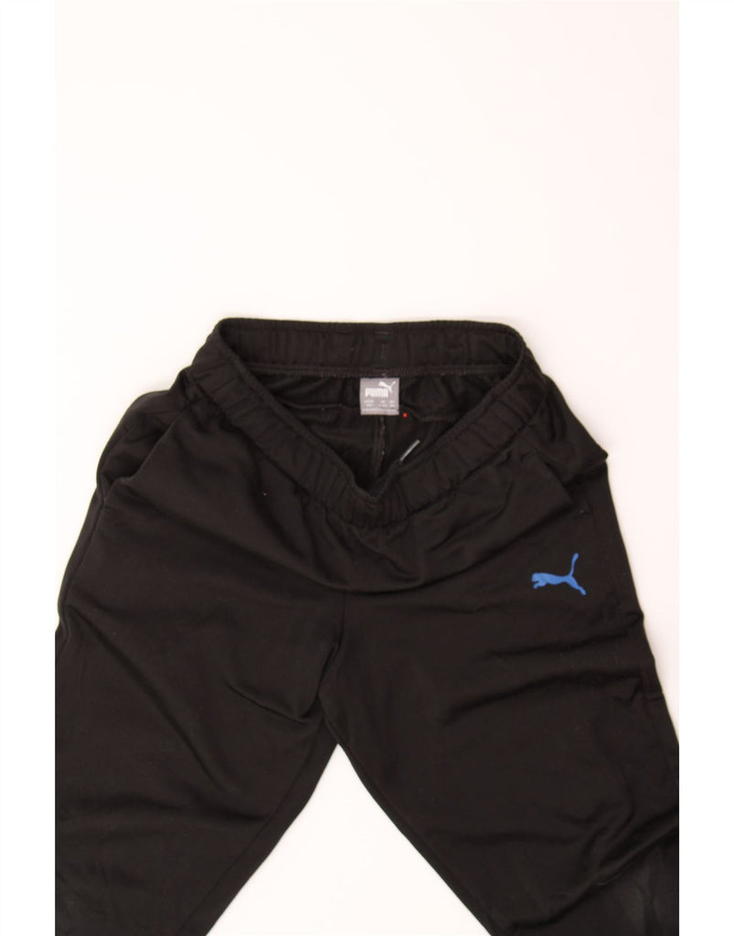 PUMA Boys Tracksuit Trousers 10-11 Years  Black Polyester Vintage Puma and Second-Hand Puma from Messina Hembry 