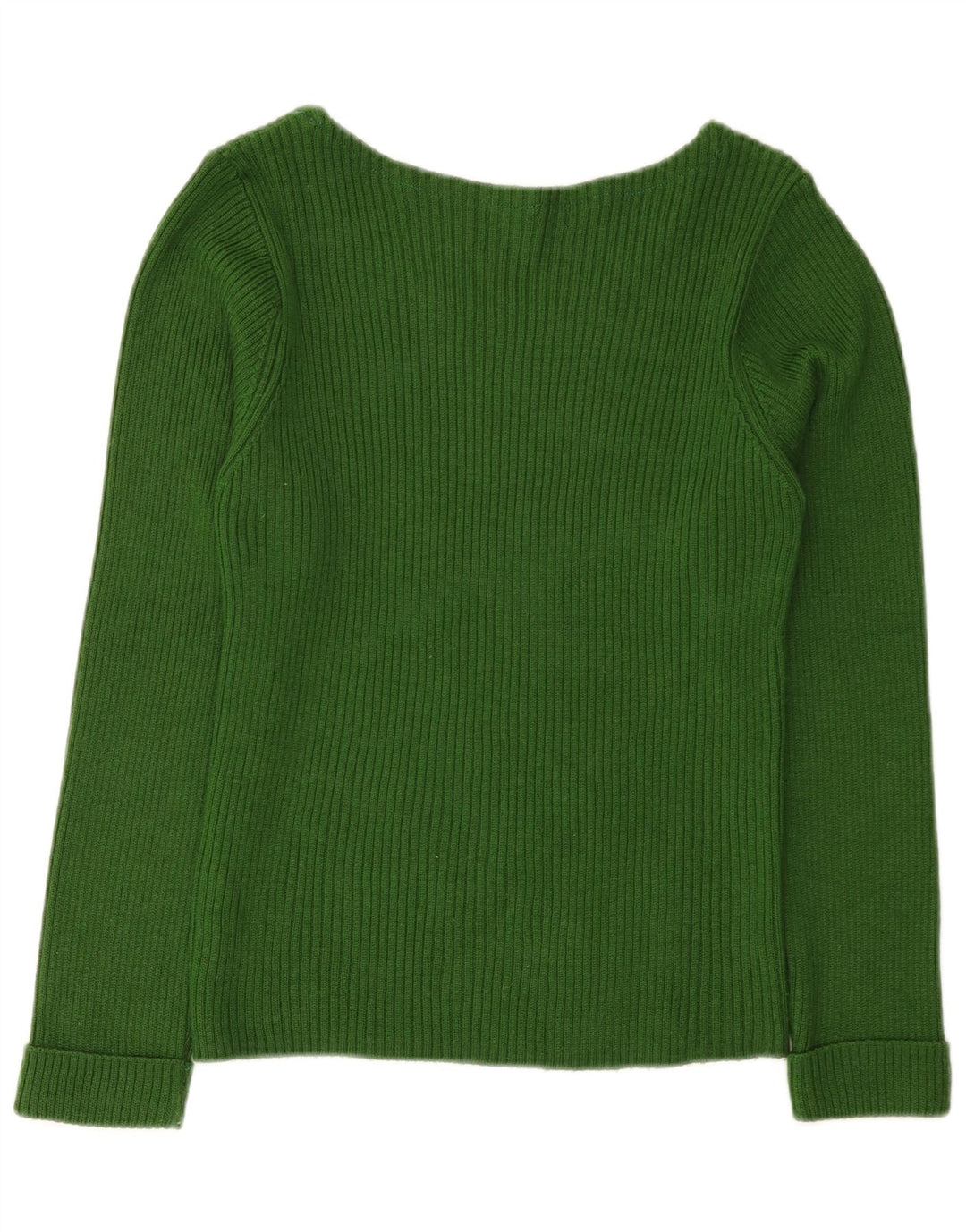 Guess Womens Boat Neck Jumper Sweater UK 8 Small Green