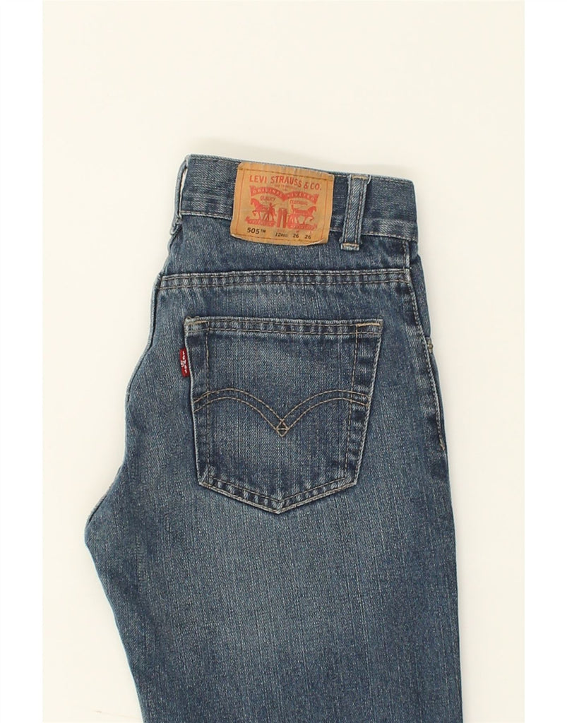 LEVI'S Girls 505 Straight Jeans 11-12 Years W26 L26  Blue Cotton | Vintage Levi's | Thrift | Second-Hand Levi's | Used Clothing | Messina Hembry 