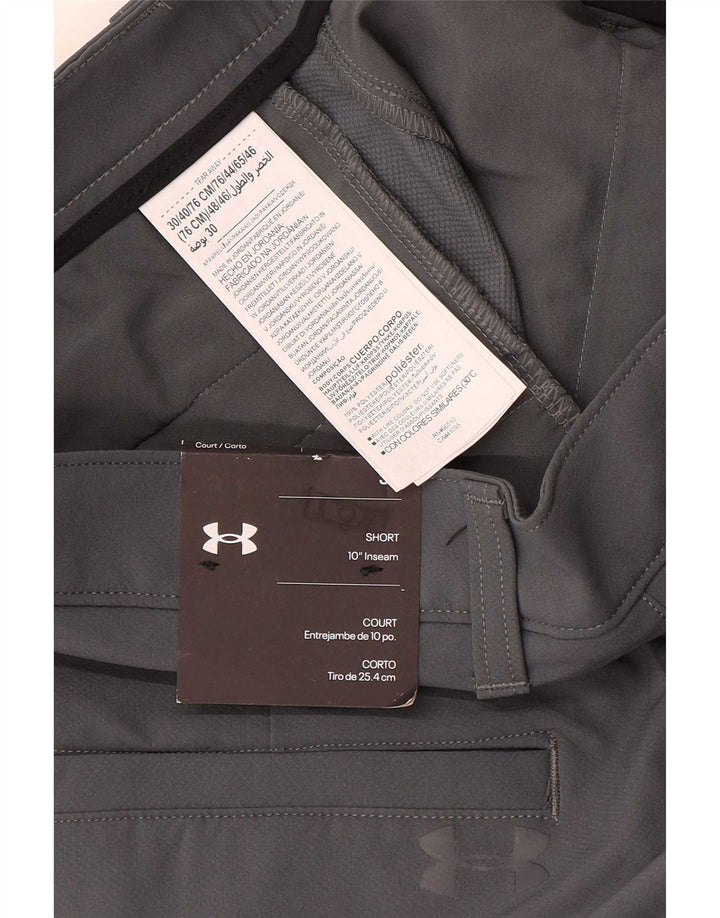 Under Armour Mens Chino Shorts W30 Medium Grey Polyester