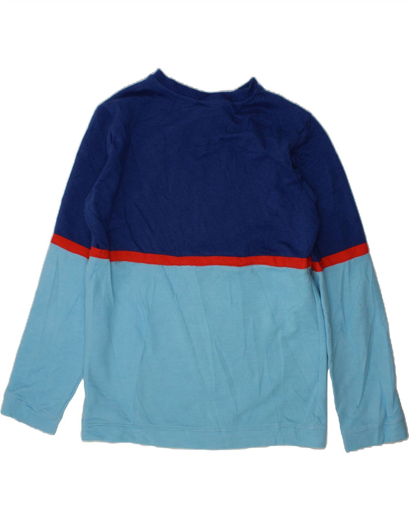 NIKE Boys Sweatshirt Jumper 12-13 Years Large Blue Colourblock Cotton Vintage Nike and Second-Hand Nike from Messina Hembry 