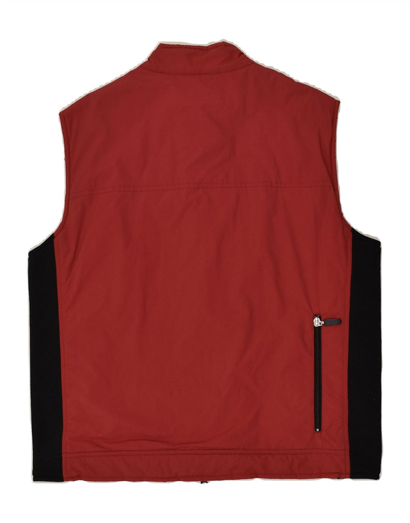 FILA Mens Gilet UK 38 Medium Red Polyamide | Vintage Fila | Thrift | Second-Hand Fila | Used Clothing | Messina Hembry 