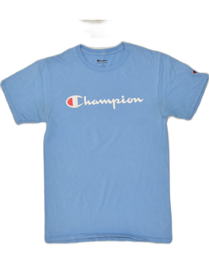 CHAMPION Mens Graphic T-Shirt Top Small Blue | Vintage Champion | Thrift | Second-Hand Champion | Used Clothing | Messina Hembry 