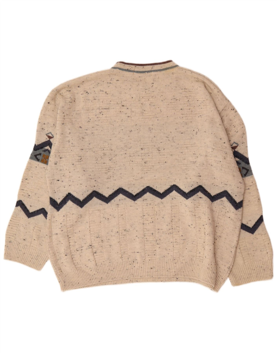 Marks & Spencer Mens St. Michael Crew Neck Jumper Sweater XL Beige