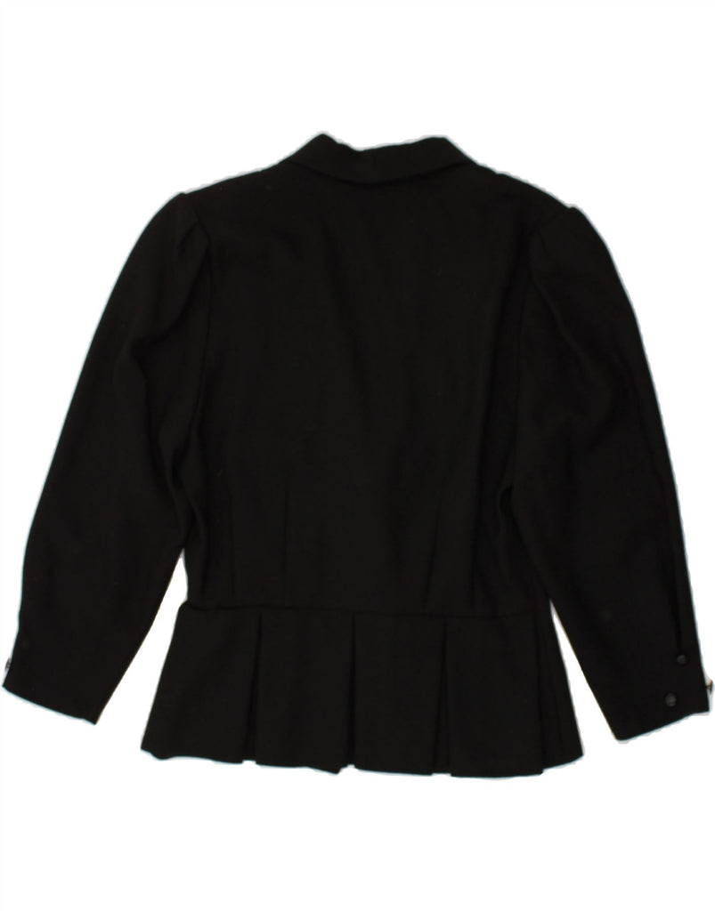 YOUR SIXTH SENSE Womens Double Breasted Blazer Jacket EU 38 Medium Black | Vintage Your Sixth Sense | Thrift | Second-Hand Your Sixth Sense | Used Clothing | Messina Hembry 