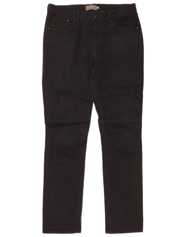 LEVI'S Womens Demi Curve Classic Fit Slim Jeans W32 L34 Black Cotton