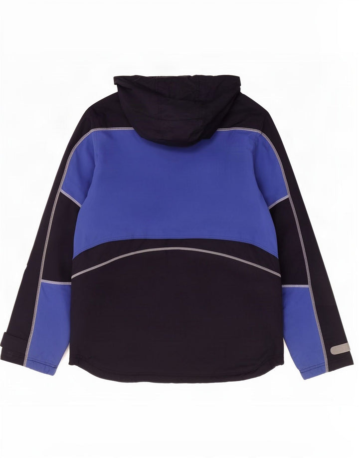 Fila Boys Hooded Ski Jacket 9-10 Years Blue Colourblock Polyamide