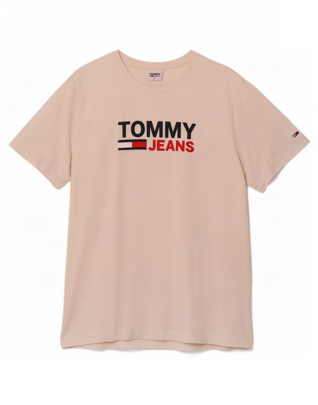 Tommy Hilfiger Mens Graphic T-Shirt Top Medium White Cotton