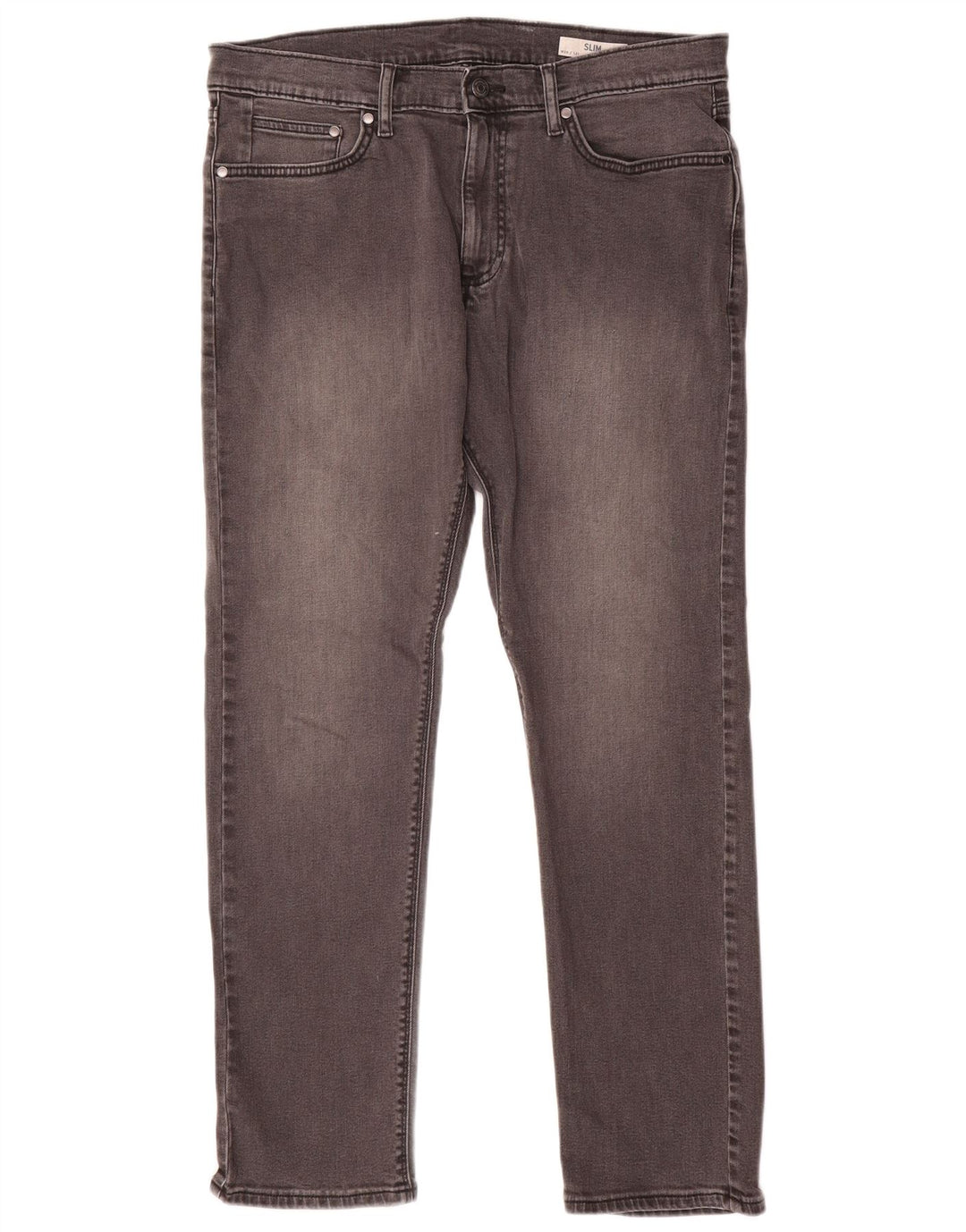 Marks & Spencer Mens Slim Jeans W34 L31 Grey Cotton