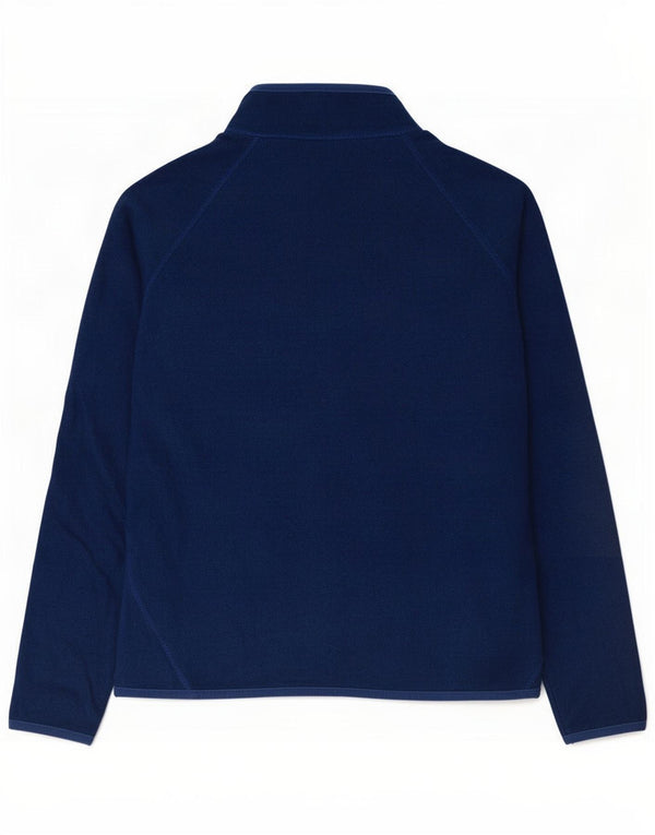 Eddie Bauer Womens Tracksuit Top Jacket UK 14 Medium Blue Polyester