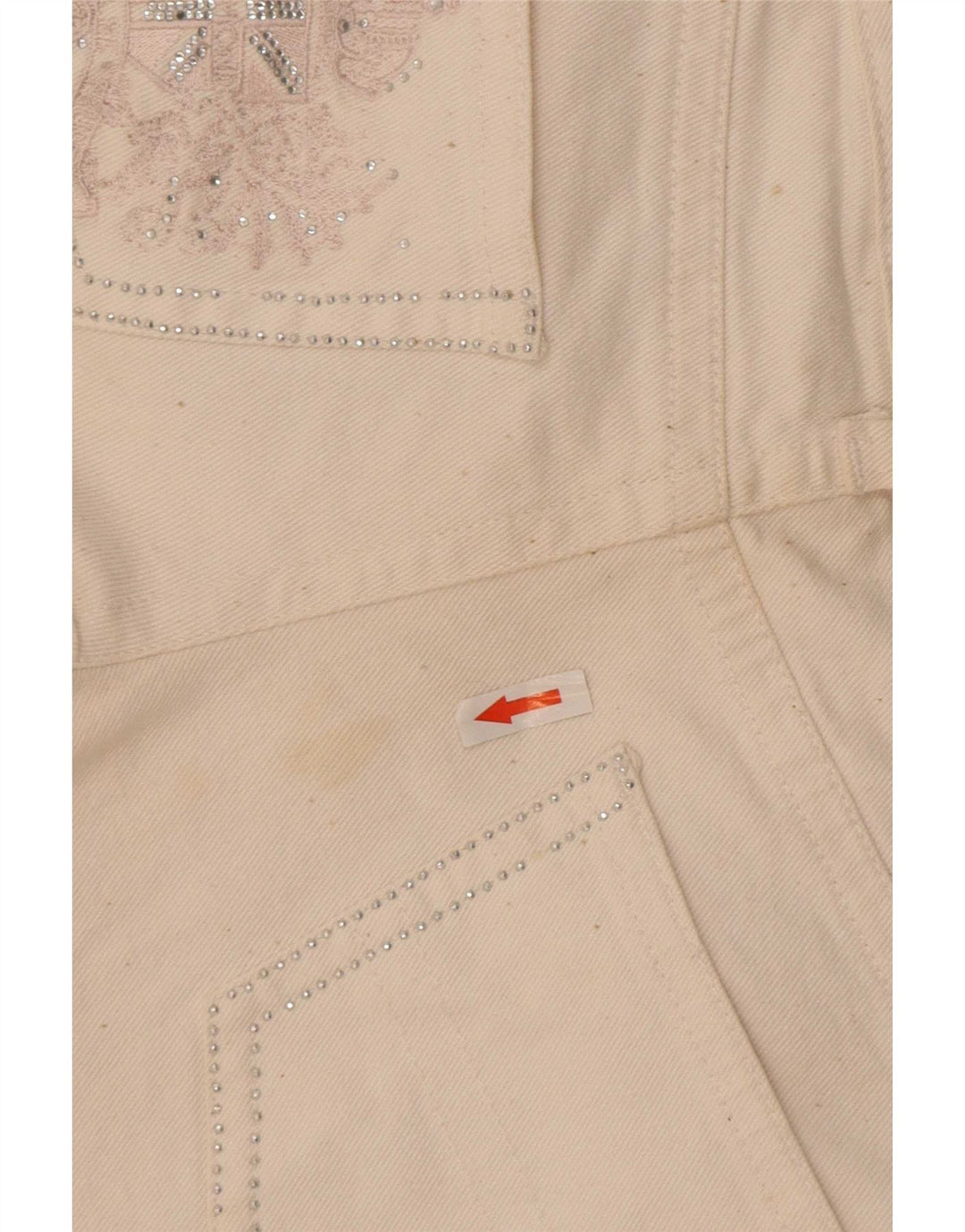 Richmond Womens Straight Jeans W29 L33 White Cotton