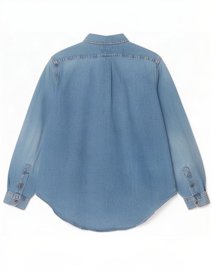 Charro Mens Denim Shirt Large Blue