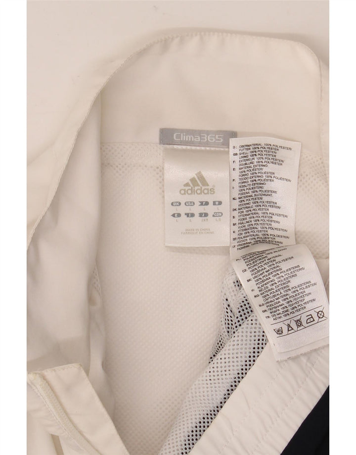 ADIDAS Mens Clima 365 Tracksuit Top Jacket Large White Colourblock