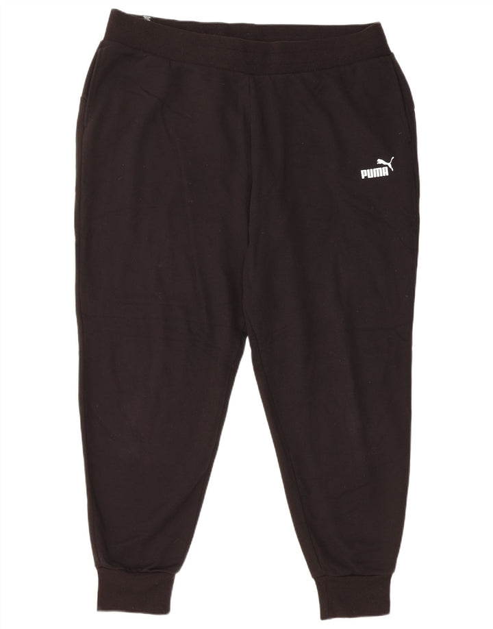 PUMA Mens Tracksuit Trousers Joggers 2XL  Black Cotton
