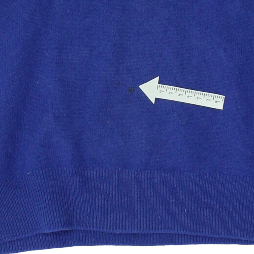 Pringle Nick Faldo Collection Mens Blue V Neck Jumper | Designer Golf Sportswear | Vintage Messina Hembry | Thrift | Second-Hand Messina Hembry | Used Clothing | Messina Hembry 