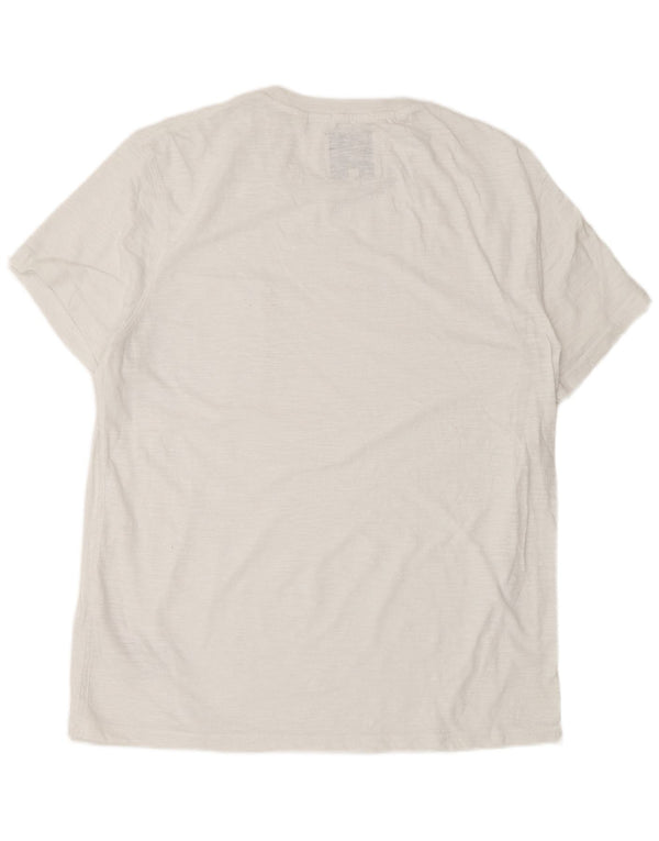 Jack Wills Mens Slim Fit T-Shirt Top 2XL White Cotton