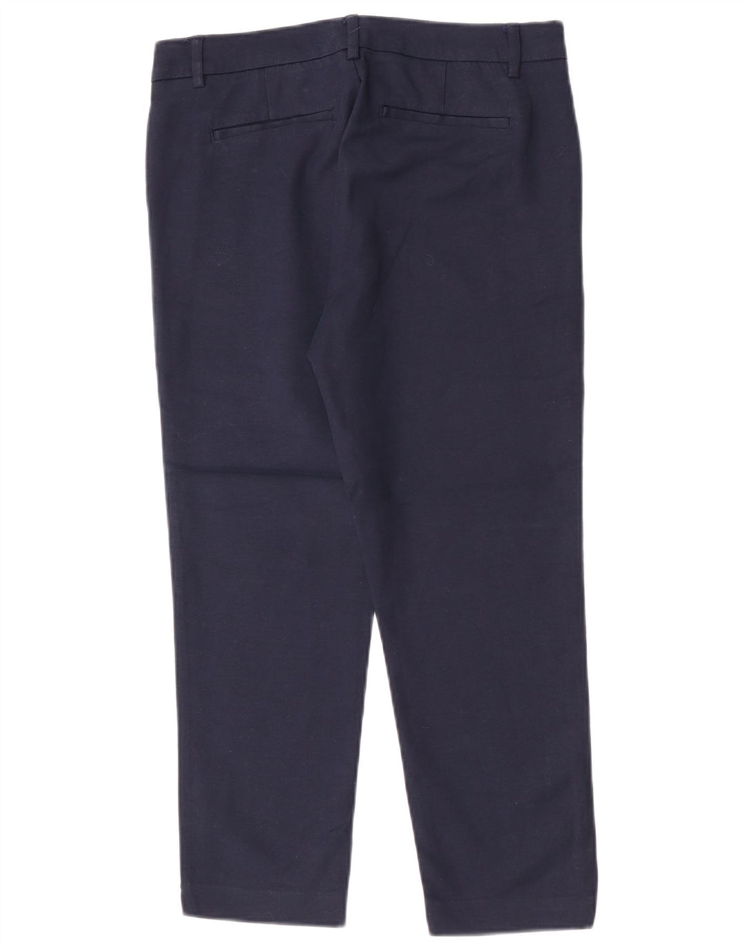 Tommy Hilfiger Womens Slim Cropped Trousers US 8 Medium W30 L24 Navy Blue