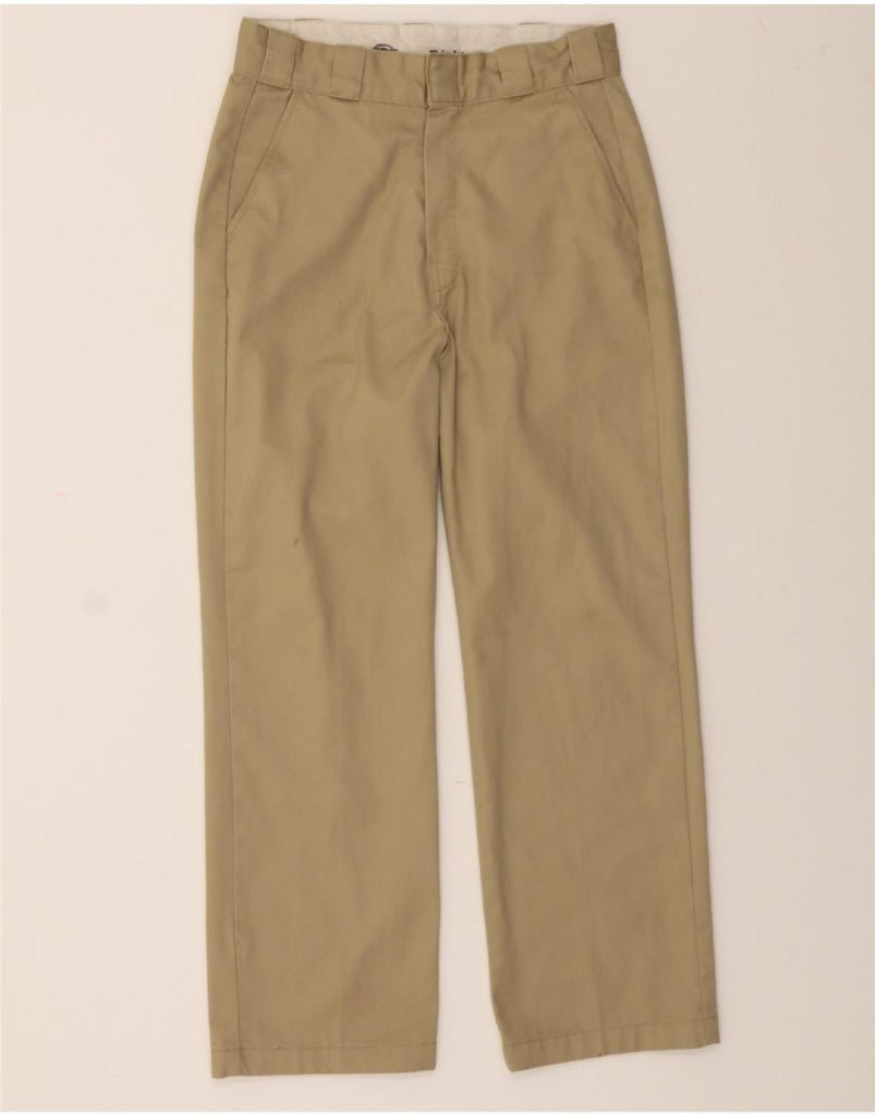 DICKIES Mens Straight Chino Trousers W28 L28 Brown Polyester Vintage Dickies and Second-Hand Dickies from Messina Hembry 