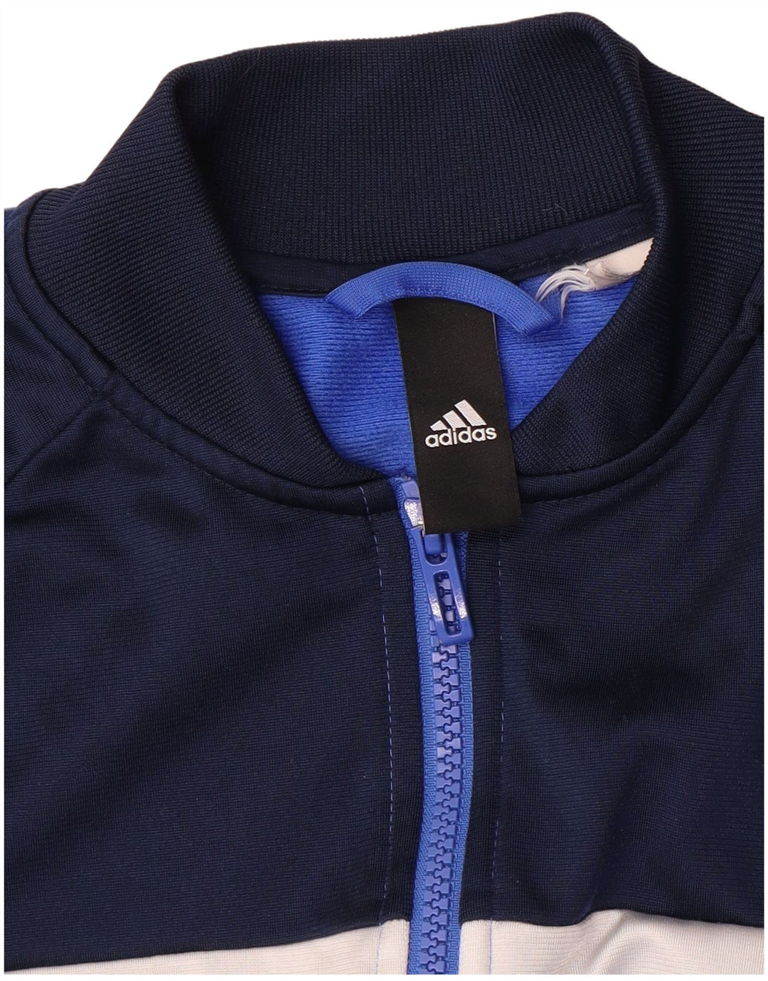 Adidas Mens Tracksuit Top Jacket Medium Navy Blue Colourblock