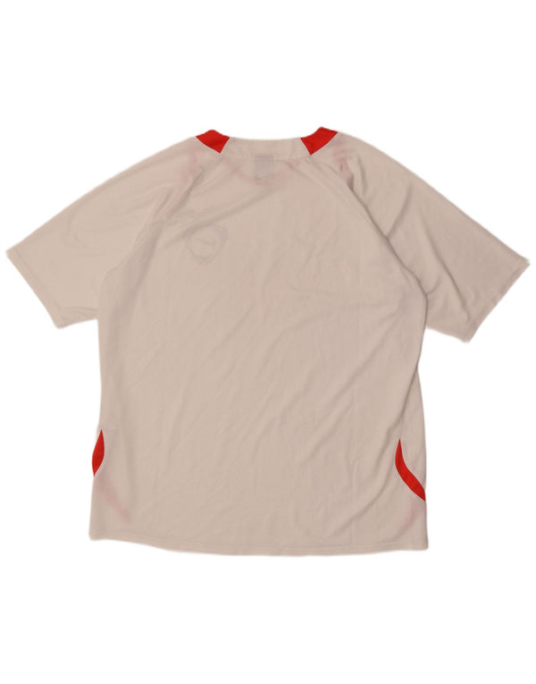 Nike Mens T-Shirt Top UK 47/48 2XL White Colourblock Polyester